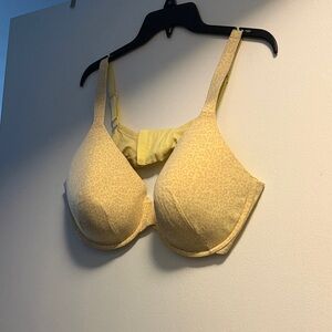 Ambrielle Yellow Animal Print Bra